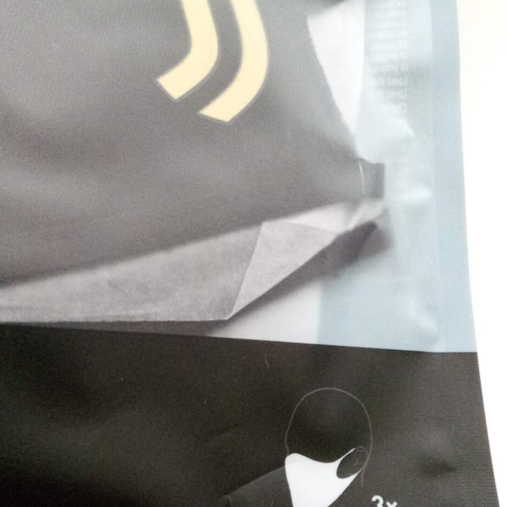New 3 PCS Adidas Black & Gold Juventus Non-Medical Reusable Face Mask Size M/L - Picture 10 of 11